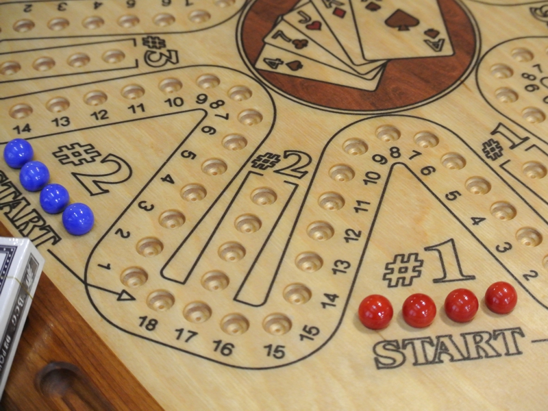 cards and marbles game